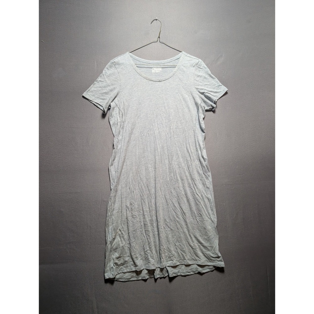Mountain Khakis Go Time Shift Dress Womens M Smoke Gray Classic Fit Round Neck